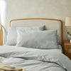 Mineral Blue 300 Thread Count Superking Pillowcase Pair with Tie Hem