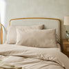 Stone 300 Thread Count Superking Pillowcase Pair with Tie Hem
