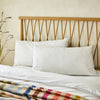 White 400 Thread Count Piped Edge Superking Pillowcase Pair with Grey Trim