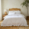 White 1000 Thread Count Luxe Edged Duvet Cover