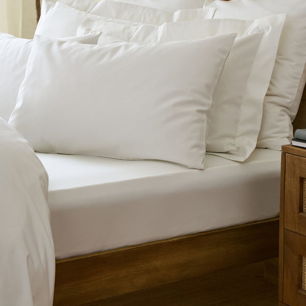 White 1000 Thread Count Luxe Deep Fitted Sheet