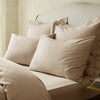 Stone Linen Cotton Blend Standard Pillowcase Pair