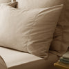 Stone Linen Cotton Blend Standard Pillowcase Pair