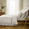 White Linen Cotton Blend Superking Oxford Pillowcase Pair