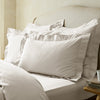 White Linen Cotton Blend Superking Oxford Pillowcase Pair