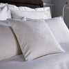 White Austell 800 Thread Count Square Boudoir Cushion Cover with White Embroidery