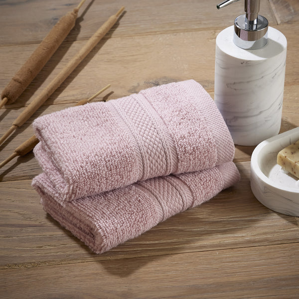 Dusky Pink Supremely Soft Quick Drying Zero Twist Towel Bed & Bath