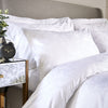 White 300 Thread Count Rococo Jacquard Standard Pillowcase Pair