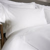 White 600 Thread Count Embroidered Duvet Cover with White Motif Corner