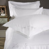 White 600 Thread Count Embroidered Oxford Pillowcase with White Motif Corner x1