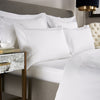 White 600 Thread Count Standard Pillowcase Pair with White Embroidery