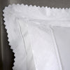White 600 Thread Count Duvet Cover with Paisley Border