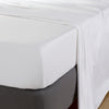 White 600 Thread Count Sateen Soft Flat Sheet