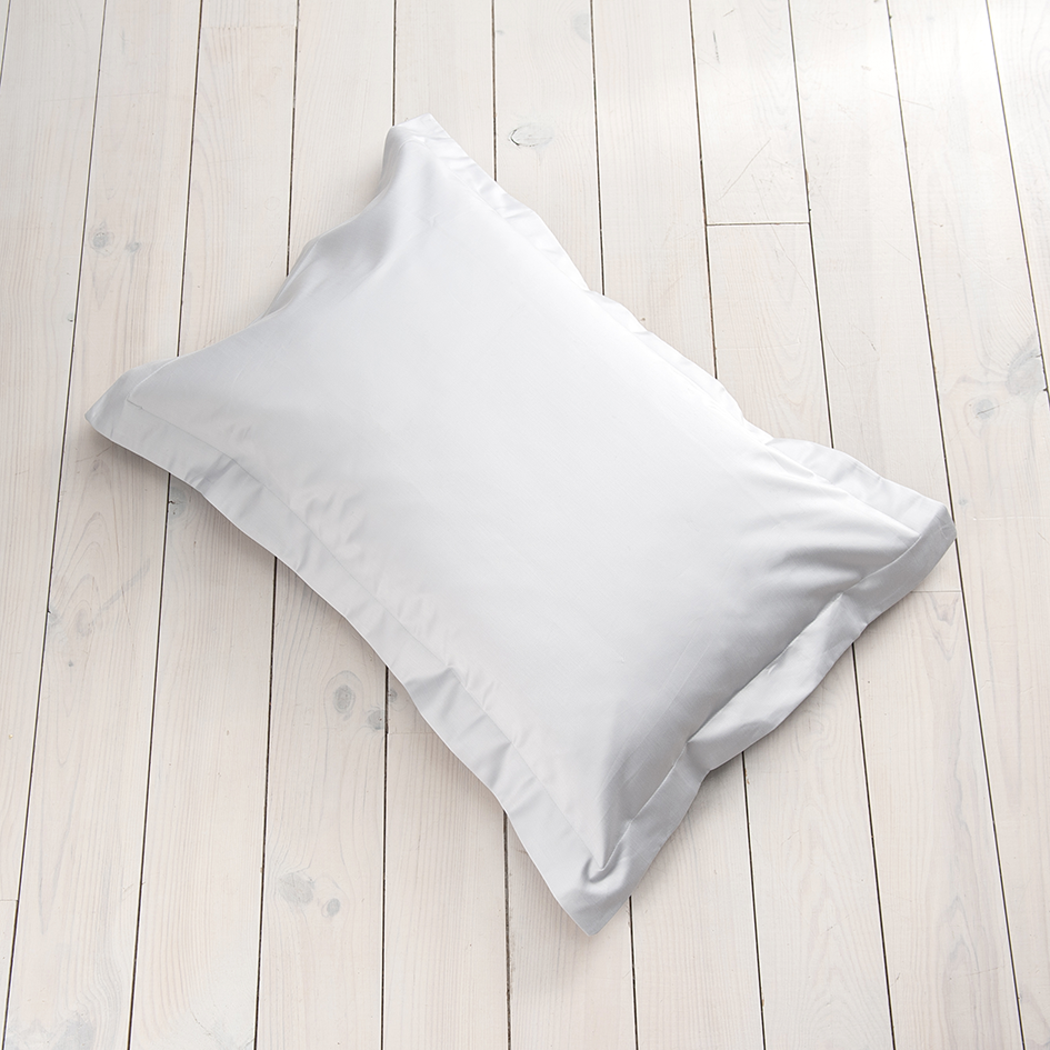 White 600 Thread Count Sateen Soft Oxford Pillowcase x1