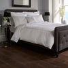 White Austell 800 Thread Count Duvet Cover with Grey Double Cord Embroidery
