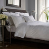 White Austell 800 Thread Count Duvet Cover with White Double Cord Embroidery