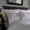 White Austell 800 Thread Count Standard Pillowcase Pair with White Double Cord Embroidery