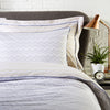 Grey & Sand Home Modern Design Harmony Patterned Duvet Set with Contrast Piping