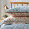 Teal & Orange Home Modern Design Hive Patterned Oxford Pillowcase with Contrast Piping x1