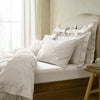 White Linen Cotton Blend Superking Oxford Pillowcase Pair