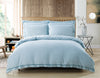 Yard Dye Woven Chambray Stripe Duvet Set - Superking