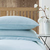 Yard Dye Woven Chambray Stripe Duvet Set - Superking