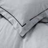 Yard Dye Woven Chambray Stripe Duvet Set - Superking