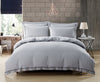 Yard Dye Woven Chambray Stripe Duvet Set - Superking