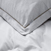 Yard Dye Woven Chambray Stripe Duvet Set - Superking
