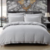 Yard Dye Woven Chambray Stripe Duvet Set - Superking