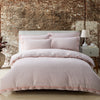 Yard Dye Woven Chambray Stripe Duvet Set - Superking