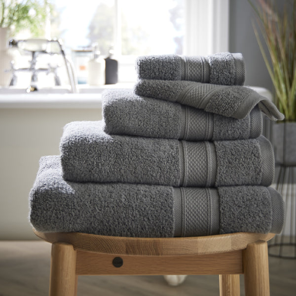 Charcoal Supremely Soft Quick Drying Zero Twist Towel