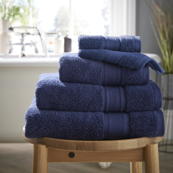 Navy Supremely Soft Quick Drying Zero Twist Towel