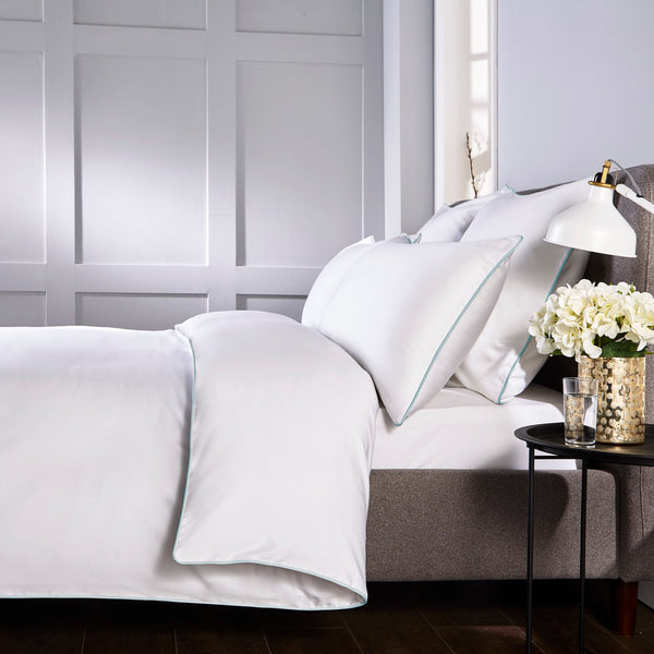 400 Thread Count Piped Edge Duvet Set - Double